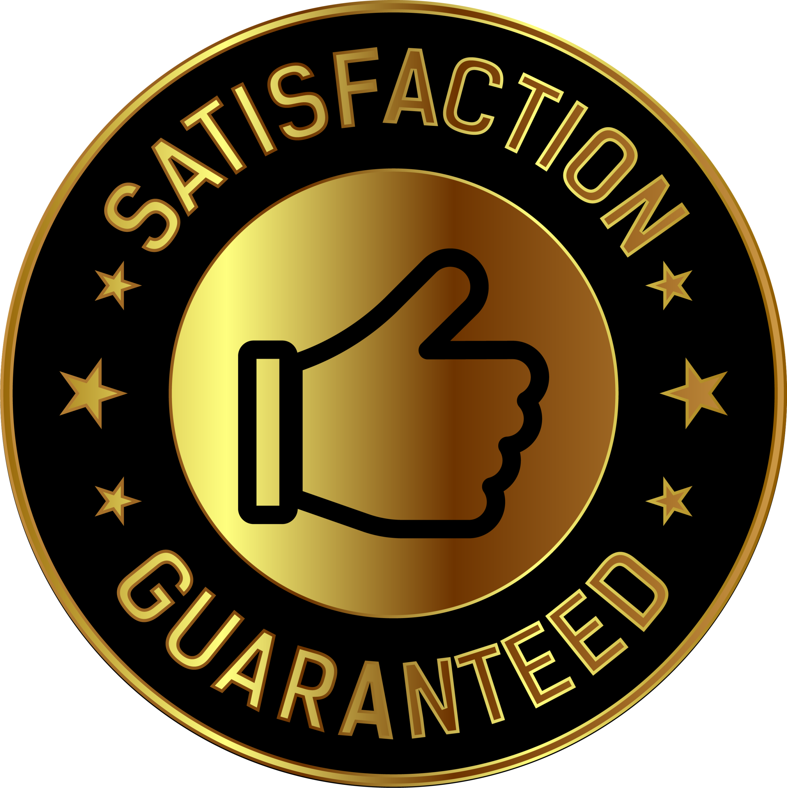 Satisfaction guaranteed badge